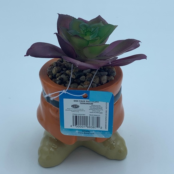 Disney Doc Ceramic mini planter with Faux Succulent - Picture 3 of 5